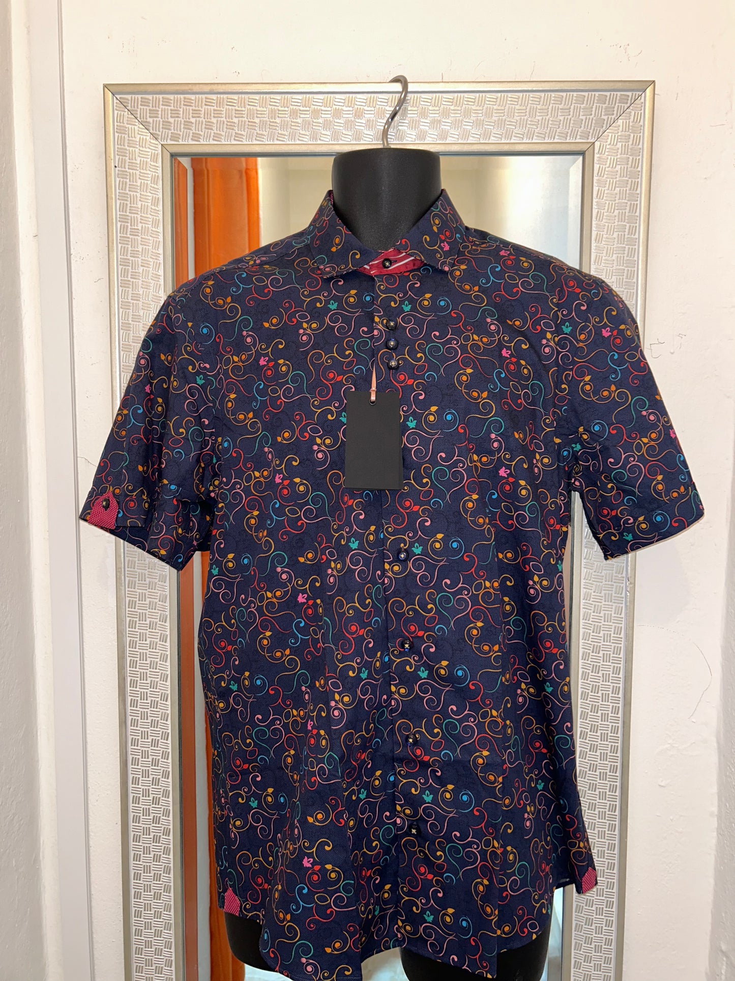 BAQCHI BKUE AND RED ABSTRACT