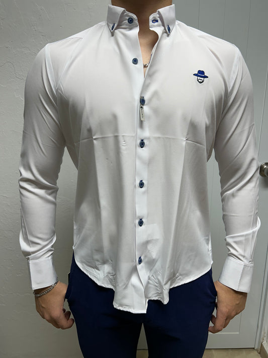 SAMBARLOT WHITE BUTTON UP