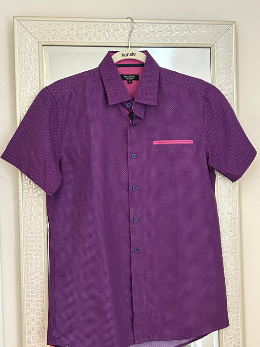 MAURIZIO CELETTI MAGENTA SHIRT