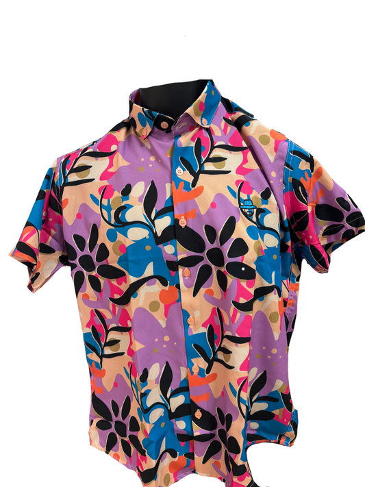 SAMBARLOT colorful flower shirt