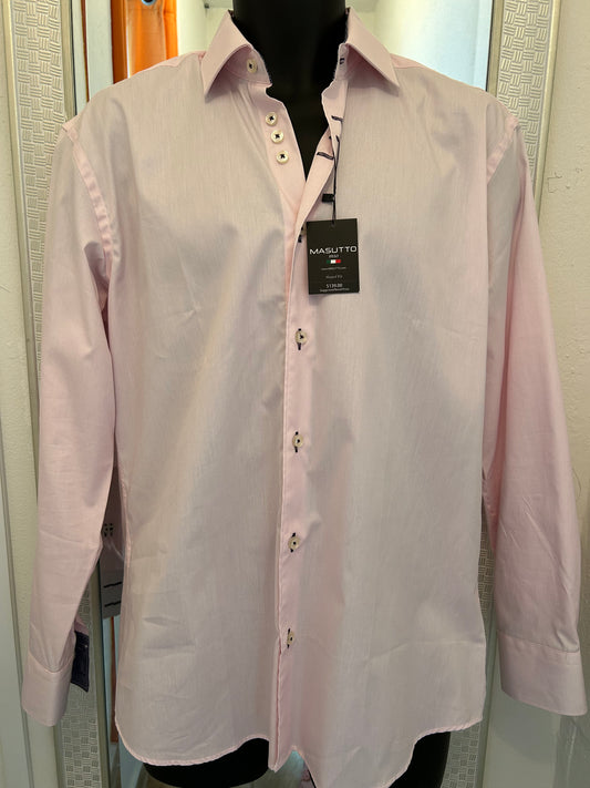 MASUTTO PINK BUTTON UP