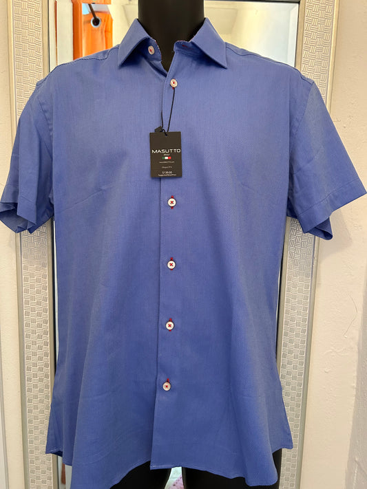 MASUTTO BLUE SHORT SLEEVE