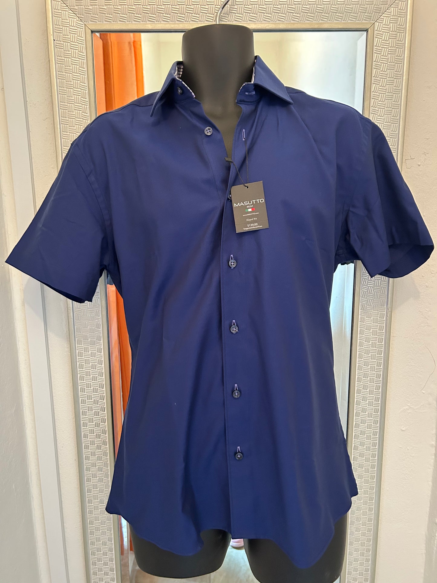 MASUTTO NAVY SHORT SLEEVE