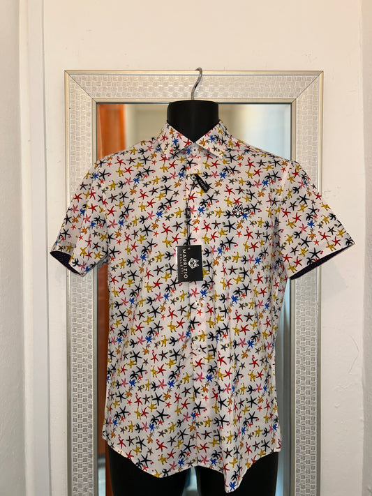 MAURIZIO CELETTI STARFISH PRINT SHIRT