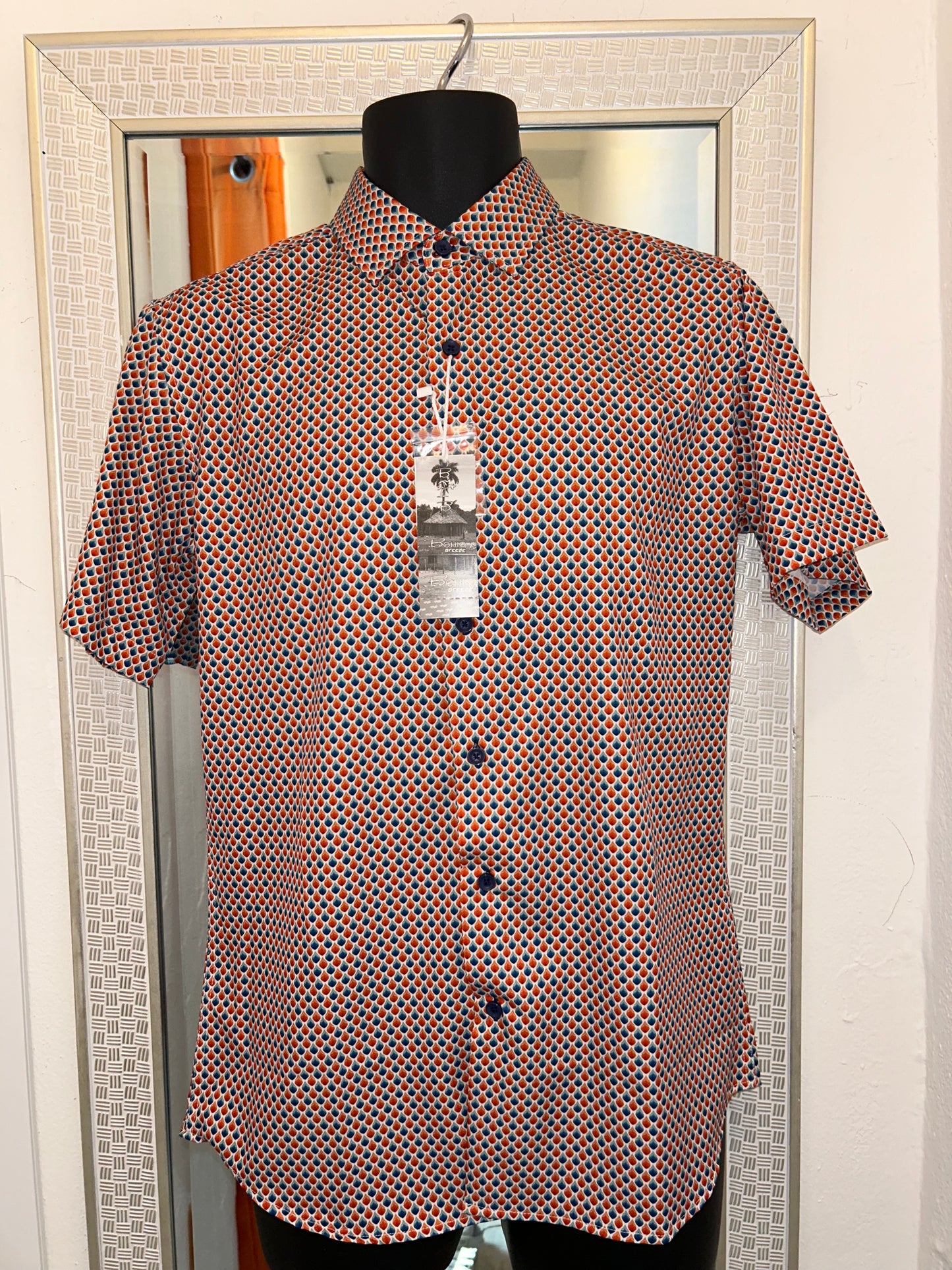 Bohio Breeze Orange & Blue Shirt