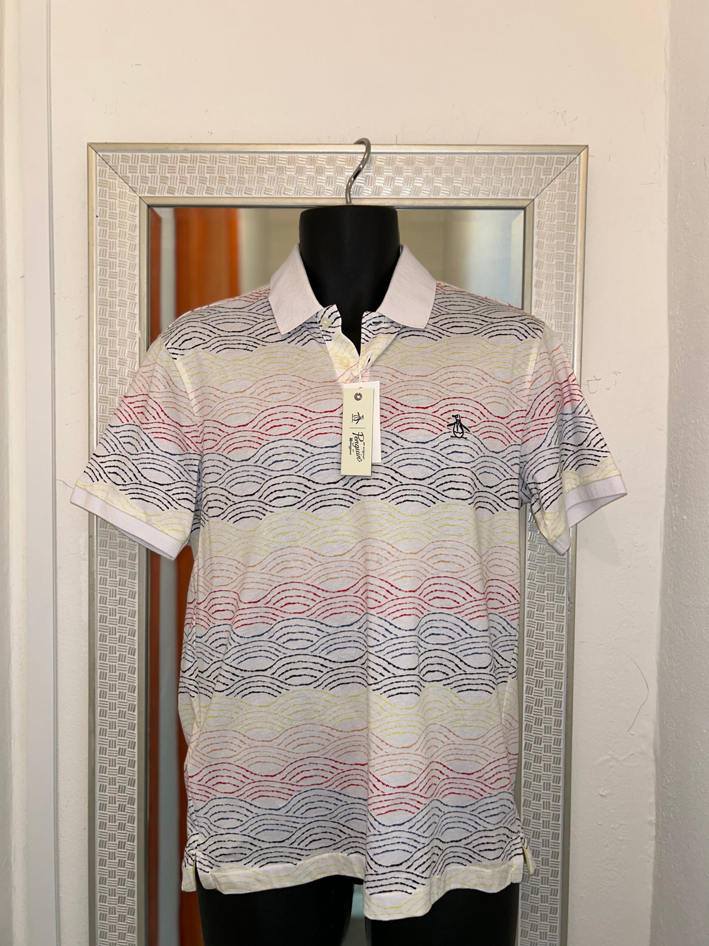 ORIGINAL PENGUIN RAINBOW WAVE POLO