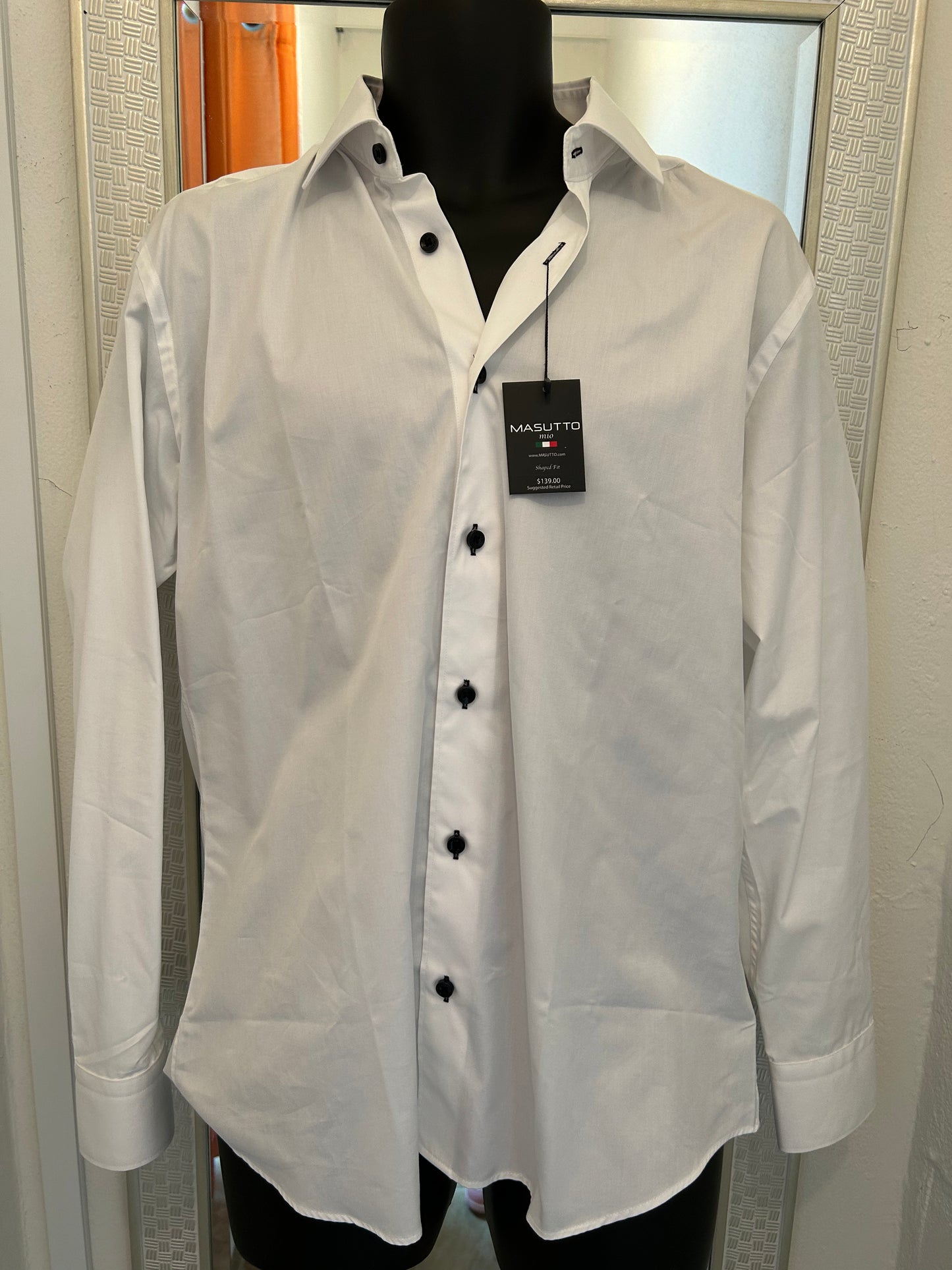 MASUTTO WHITE BUTTON UP