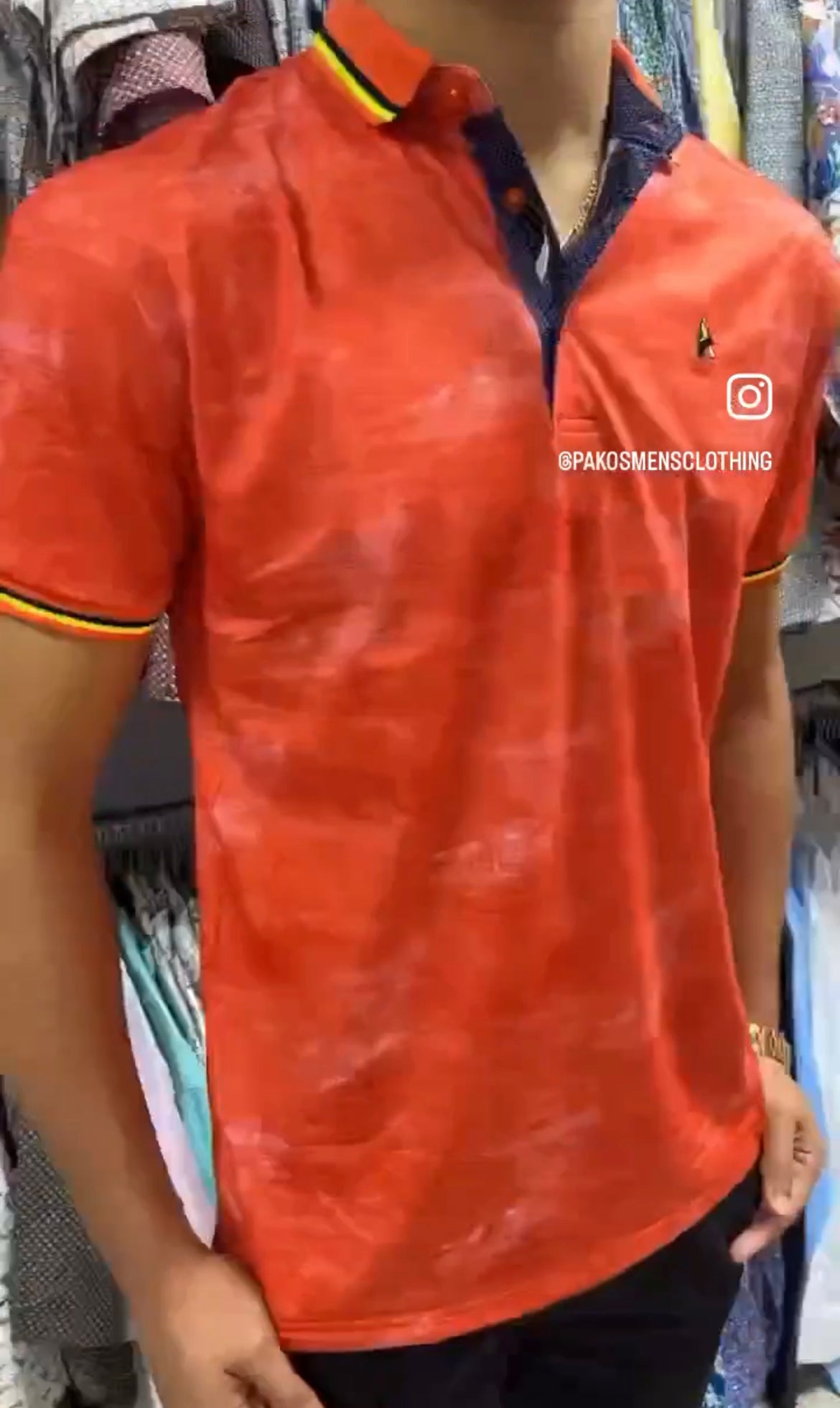 ADDICT orange POLO