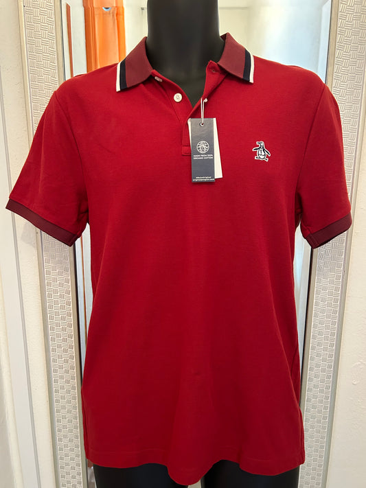 ORIGINAL PENGUIN DARK RED POLO