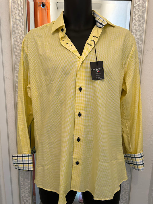 MASUTTO YELLOW BUTTON UP