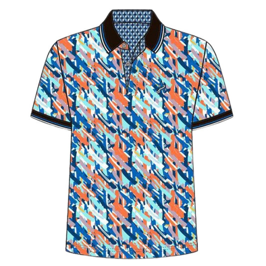 ADDICT PAINTBRUSH PRINT POLO